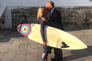 Este Sábado dia 04 de Janeiro de 2020 o nosso Presidente Marcelo Rebelo de Sousa parou para cumprimentar a nossa embaixadora do Surf, Teresa Abraços