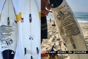 LARÁPIO FAZ ROUBO CHOCANTE DE PRANCHA DE SURF NA FOZ DO ARELHO