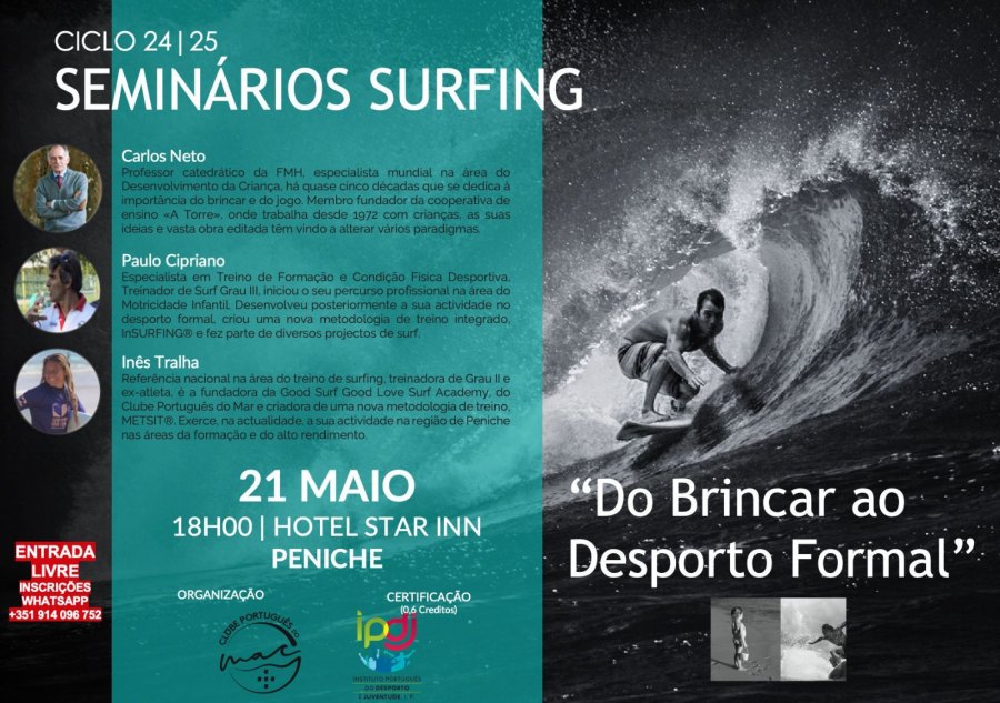 Seminários Surfing - Dia 21 de Maio em Peniche
