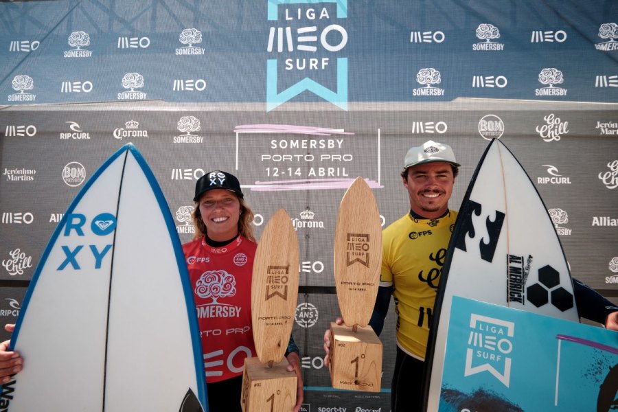 Francisca Veselko e Tomás Fernandes vencem a 2ª Etapa da Liga Meo Surf, o Somersby Porto Pro