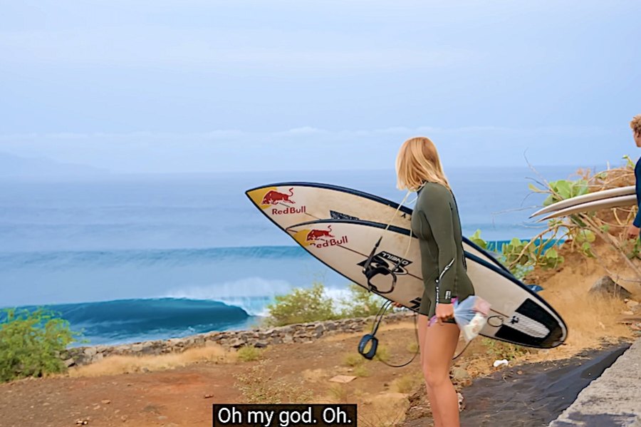 Esta é a razão pela qual faço surf, não é para ganhar competições - diz Caitlin Simmers