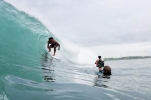 Oney Anwar at home in Indonesia during the break in the WSL schedule.