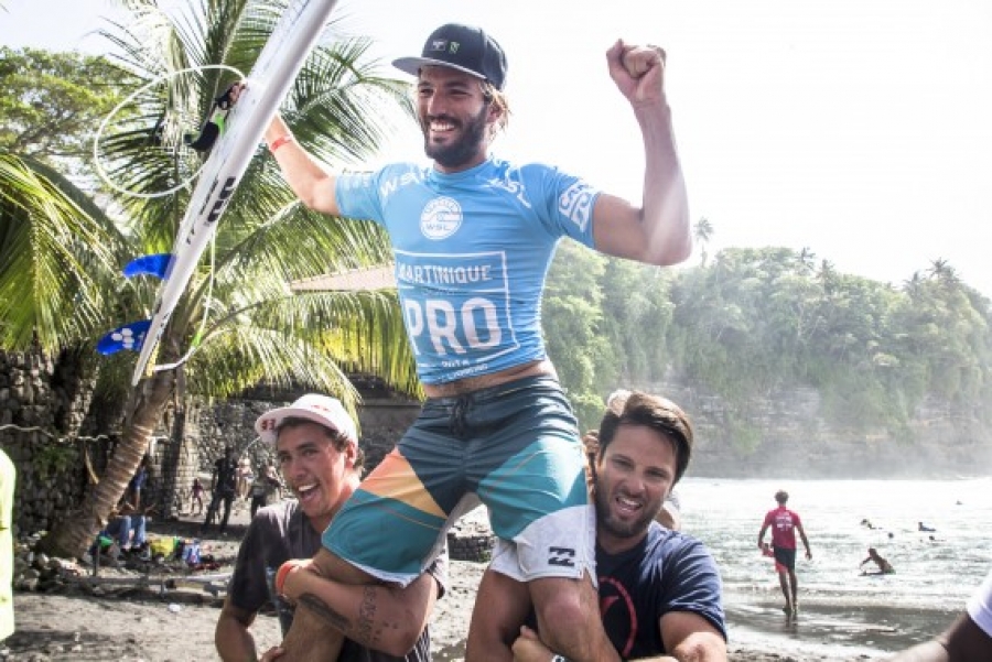 Portuguese surfer Frederico Morais has won the WQS Martinique Surf Pro