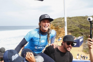 Conlogue claimed victory today at the Rip Curl Women&#039;s Pro Bells Beach