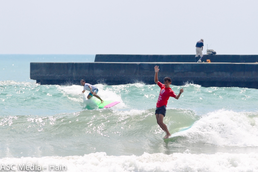 Dean Permana and Daily Valdez Claim Longboard Wins at REnextop Asian Surfing Tour
