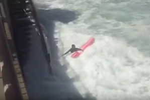 SURFER RESCUED IN NEW ZEALAND