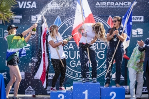 Pauline Ado (FR) has just won the Gold Medal at the 2017 ISA World Surfing Games.