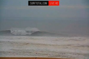 Imagem da nossa Live Cam na Praia do Norte.