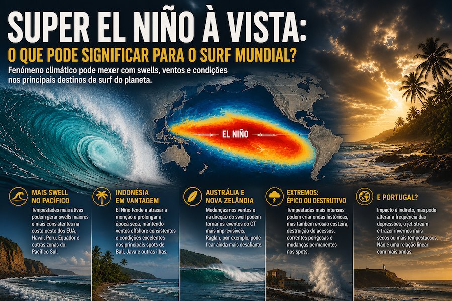 Super El Niño à vista: o que poderá mudar no surf mundial?