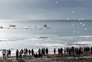Miguel Rezendes foi o fotógrafo que registou o momento da homenagem.