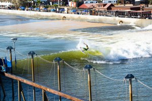  O surfista brasileiro Caio Ibelli no Surf Ranch durante a etapa do Freswater Pro Foto: WSL / Cestari