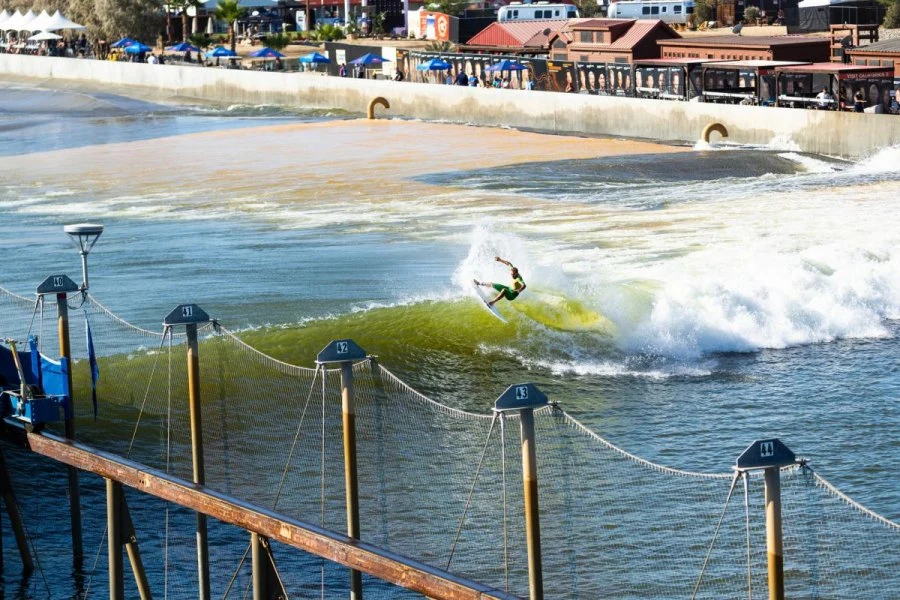 O surfista brasileiro Caio Ibelli no Surf Ranch durante a etapa do Freswater Pro Foto: WSL / Cestari