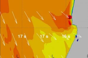 A previsão para amanhã é de ondas enormes.