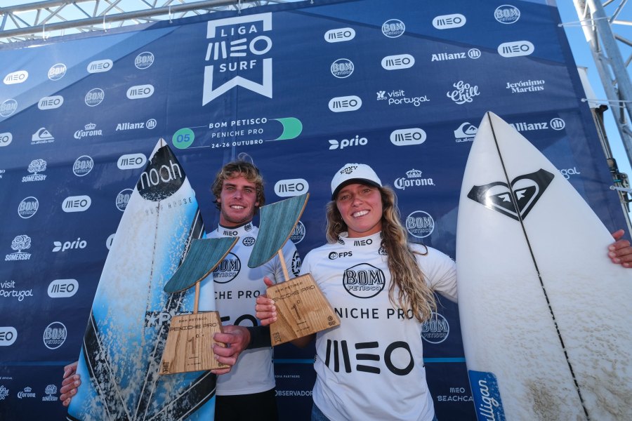Liga MEO Surf – Francisca Veselko e Afonso Antunes conquistam o Bom Petisco Peniche Pro 2025