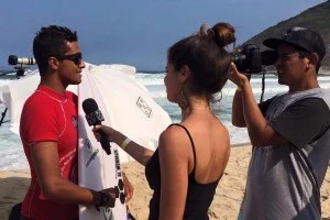 Marco Fernandez logo após a vitória nas triagens.