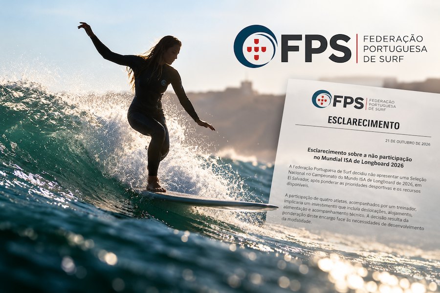 Federação Portuguesa de Surf quebra o silêncio sobre ausência de Portugal no Mundial de Longboard