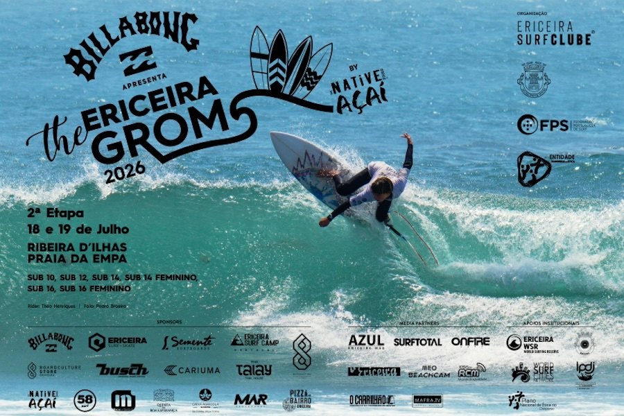 Inscrições abertas para a 2.ª etapa do Billabong Ericeira Groms 2026