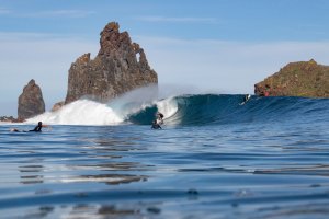 Orlando Pereira nas esquerdas id&iacute;licas de Ribeira da Janela. Click por Gabriel Rosa