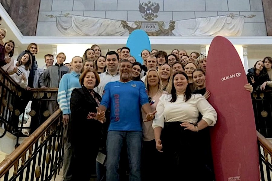 Pedro Barbudo na maior universidade desportiva da Rússia