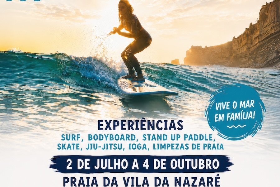 XII Nazaré Surf Family leva surf, SUP, skate, ioga e inclusão às praias da Nazaré