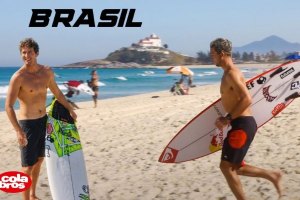 Muita diversão e muito surf com os irmãos Colapinto no Brasil