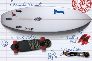 Promoção de Natal na Semente Surfboards