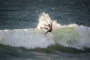 Frederico Morais durante o seu heat de hoje