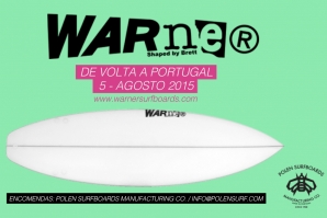 Warner de volta à Polen Surfboards dia 5 de Agosto
