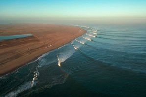 Vista aérea de Skeleton  Bay