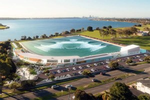 O aspeto de The Cove, a nova piscina de ondas artificiais que será lançada pela Wavegarden.