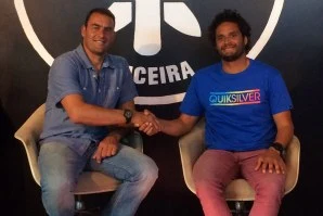José Gregório, da Quiksilver Portugal, e Rui Costa, da organização.