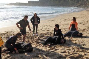 Professores em ação de formação de segurança no Surfing