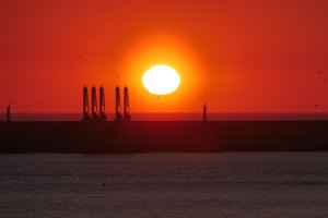 O belo por do Sol em Matosinhos