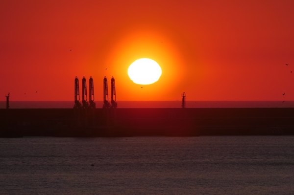O belo por do Sol em Matosinhos
