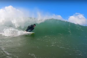 A surfada de Ben Gravy em Supertubos