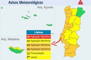 Depressão “Helena” coloca 7 distritos em aviso vermelho