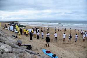 Acção importante e de sucesso na Costa da Caparica