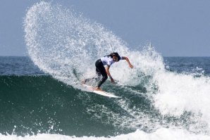 O ano passado, Teresa Bonvalot, a competir nas águas de Port Stephens.