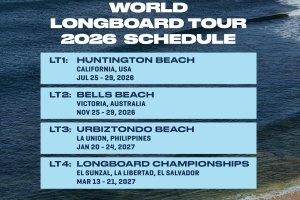 WSL revela novo formato e calendário do Longboard Tour 2026