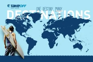 TakeOff, uma agência de viagens especializada em Surf