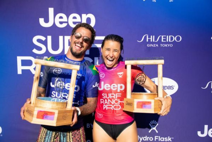 Johanne Defay e Filipe Toledo vencem o Jeep Surf Ranch Pro