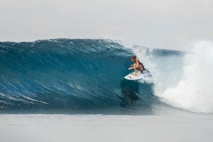 Gilmore está a dar-se bem nas ondas de Keramas.