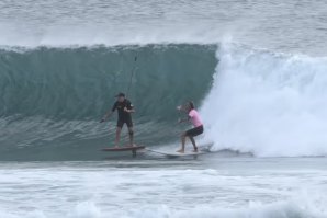 Momento captado no vídeo do canal surfonmars, que reuniu alguns dos wipeouts mais caricatos do outono na Gold Coast