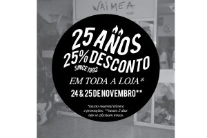 Waimea Surf &amp; Culture celebra 25 anos com descontos