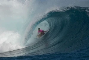 Stephanie Gilmore, durante a etapa de Fiji