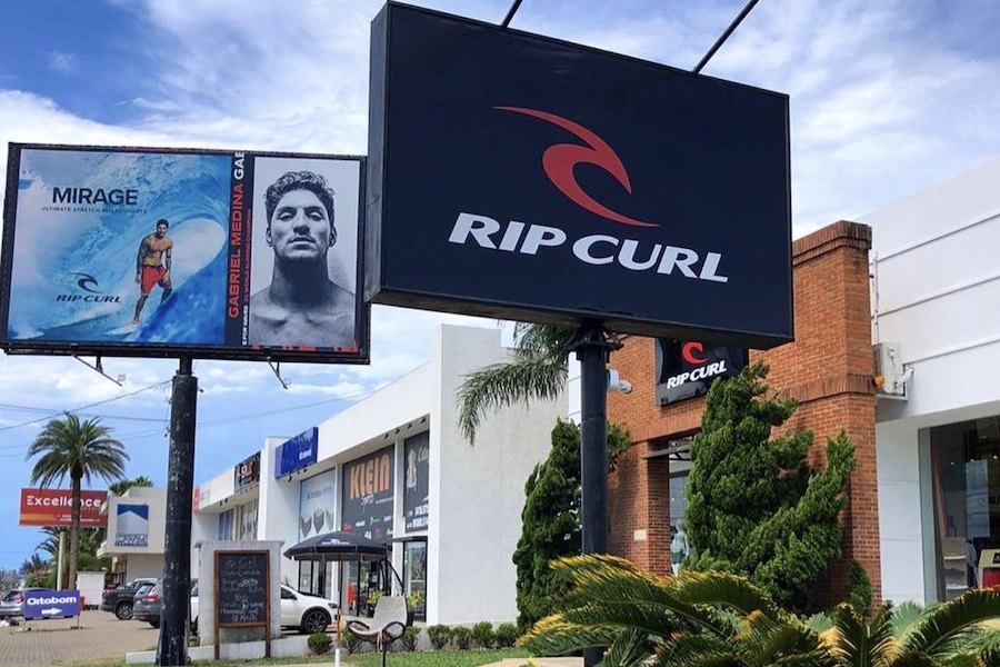 As lojas Rip Curl estão espalhadas por todo o Mundo