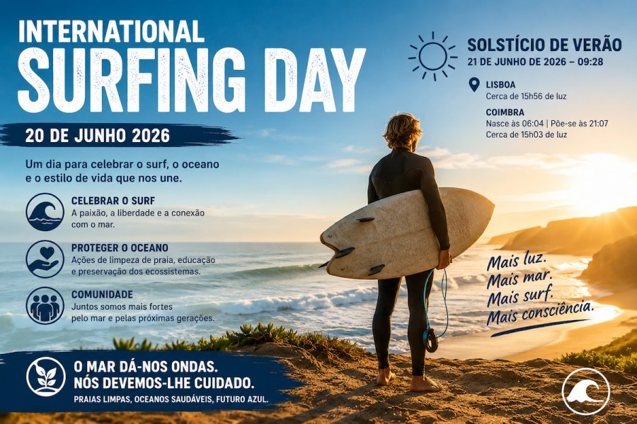 International Surfing Day: o mar ganha mais horas de luz em Portugal