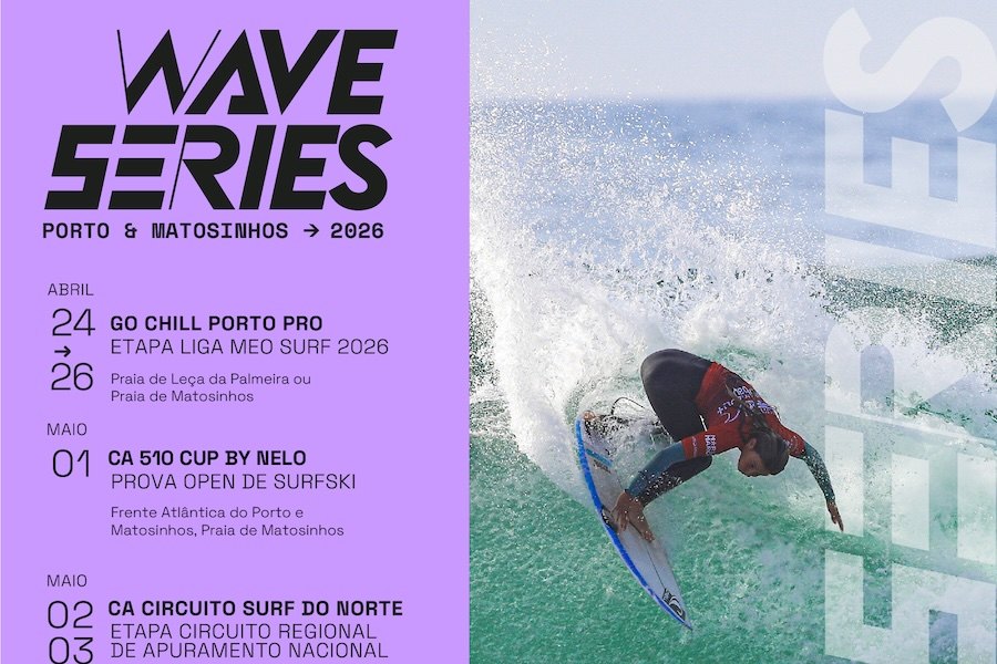 12.ª edição do Porto&Matosinhos Wave Series volta a colocar a Frente Atlântica no centro dos desportos de ondas