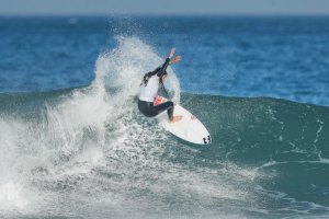Teresa Bonvalot, hoje, durante o heat no Guincho.