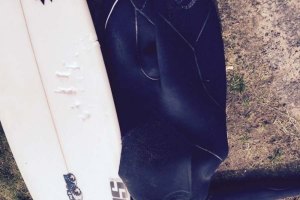 A prancha depois do ataque.